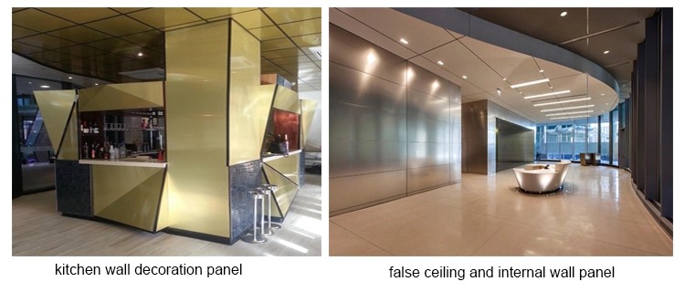 pe polyester aluminium composite panels for building coating materials